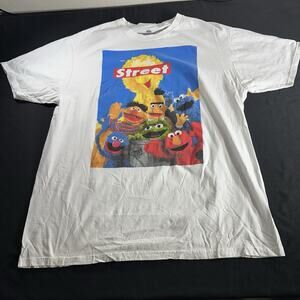Sesame Street Group Classic Vintage Retro Mens Adult T-Shirt Size XL